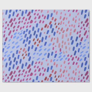 Painted Dots Pattern – Hand-Painted Abstract Blue Geschenkpapier
