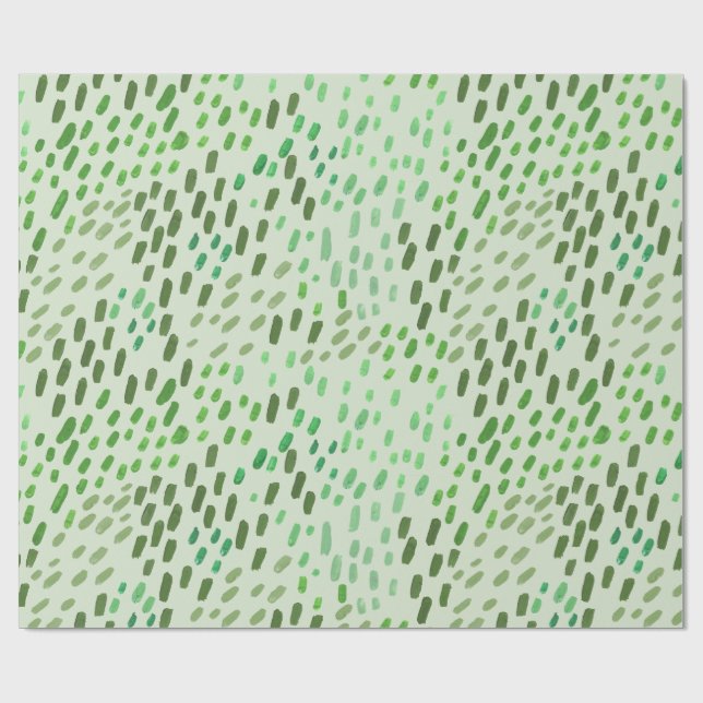 Painted Dots Pattern – Hand-Painted Abstract Brush Geschenkpapier (Flach)