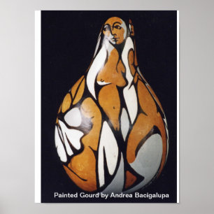 Painted Gourd Poster