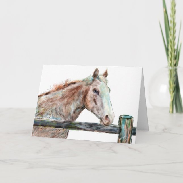 Painted Horse Grußkarte Karte (Vorderseite)