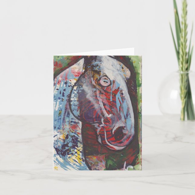 Painted Horse Note Card Karte (Vorderseite)