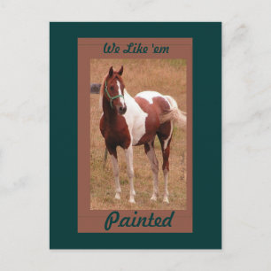Painted Horse PostCard #1 Postkarte