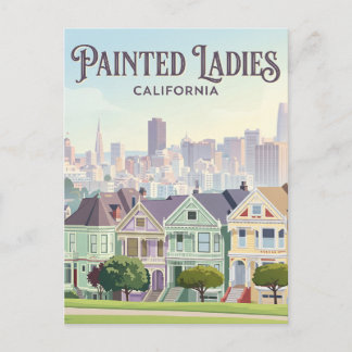 Painted Ladies California Postkarte