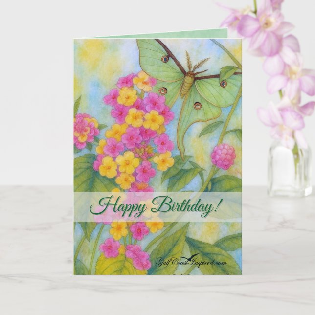 Painted Petals - Lantana Card Karte (Orchidee)