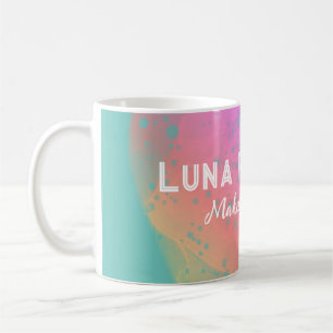 Painted Pink Rainbow Anpassbare Tasse