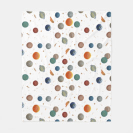 Painted Planets Baby Fleecedecke