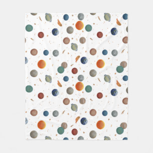 Painted Planets Baby Fleecedecke