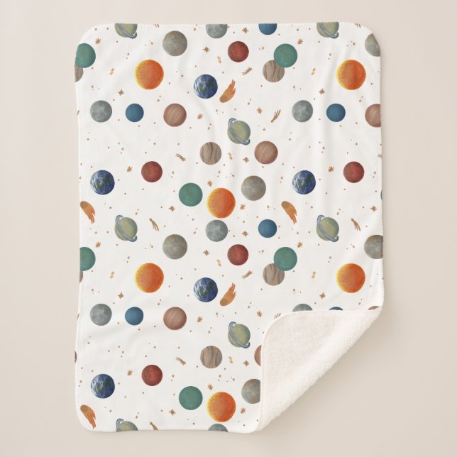 Painted Planets Baby Sherpadecke (Vorderseite)