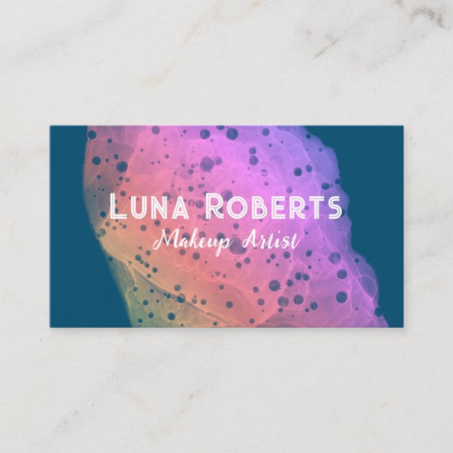 Painted Rainbow Business Card Visitenkarte (Vorderseite)