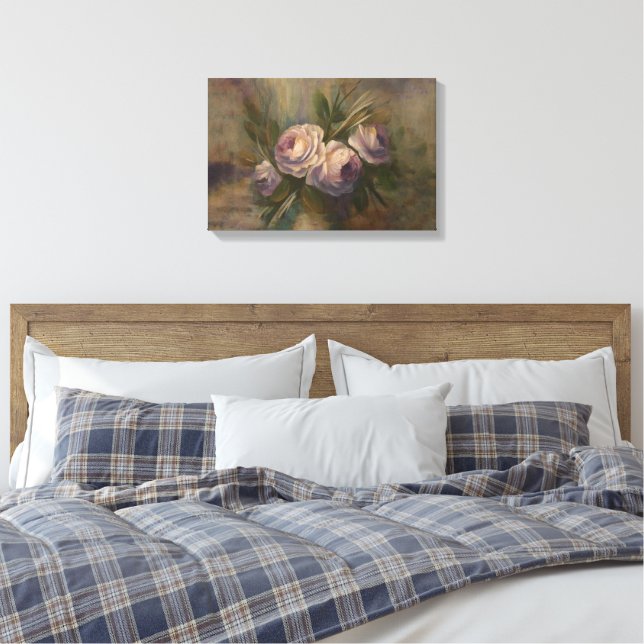 Painted Roses 18" x 12"  Leinwanddruck (Insitu (Schlafzimmer))
