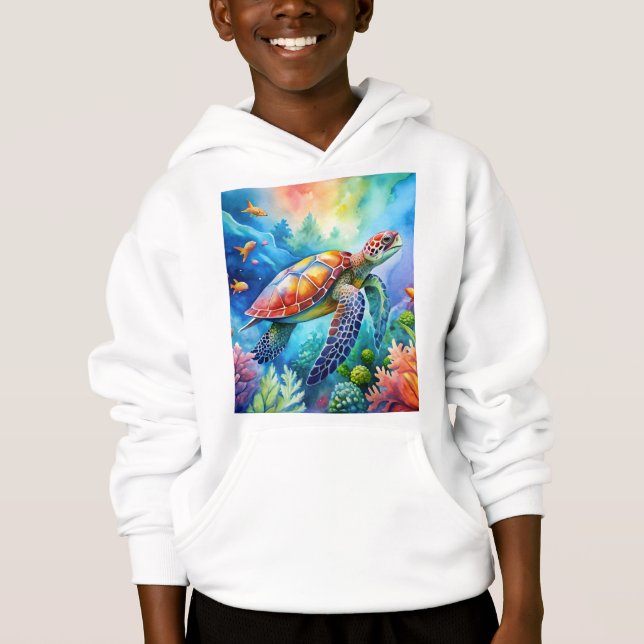 Painted Sea Turtle  Hoodie (Vorderseite)