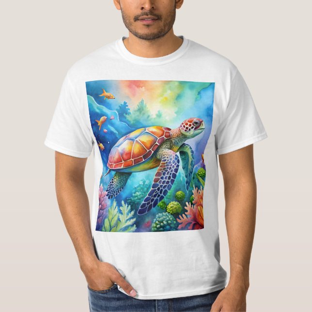 Painted Sea Turtle  T-Shirt (Vorderseite)