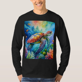 Painted Sea Turtle  T-Shirt