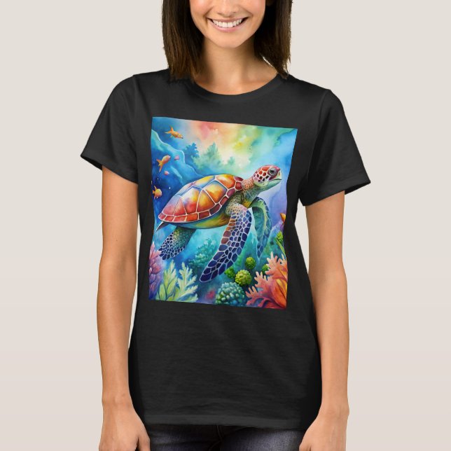 Painted Sea Turtle  T-Shirt (Vorderseite)