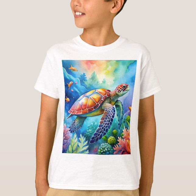 Painted Sea Turtle  T-Shirt (Vorderseite)
