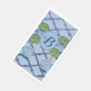 Painted Topiary Chinoiserie Ginger Jars Jar Serviette