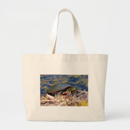 Painted Turtle (Chrysemys picta) 3 Large Tote Bag Jumbo Stoffbeutel