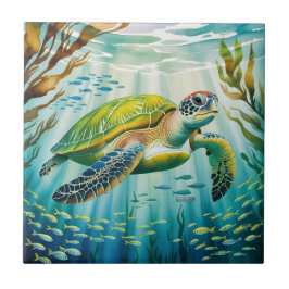 Painted Turtle Fliese