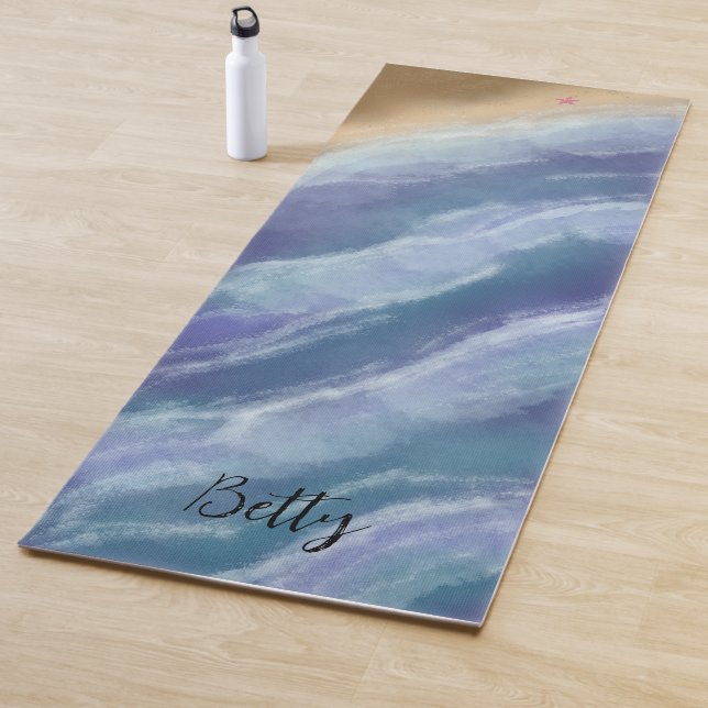 Painted waves Yogamatte (Beispiel)