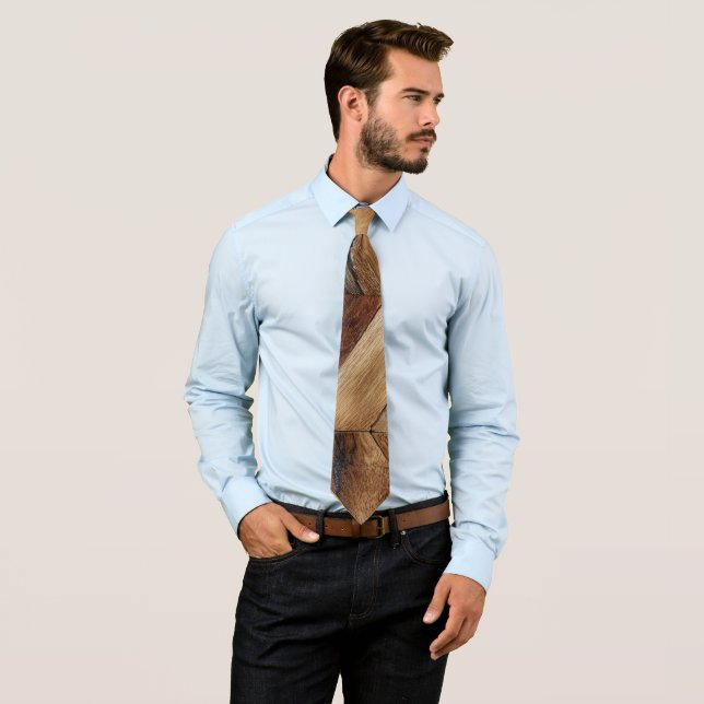 Painted Wood Neck Tie Krawatte (Beispiel)