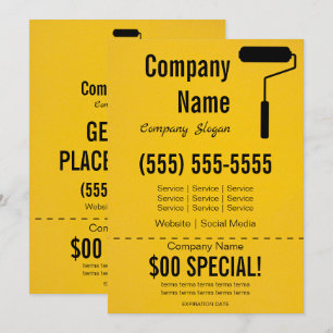 Painter 12x18 Flyer Einladung