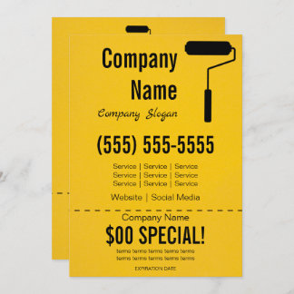 Painter 12x18 Flyer Einladung