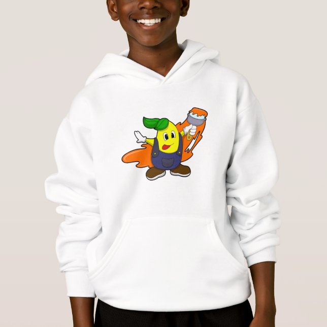 Painter als Maler mit Pinsel Hoodie (Vorderseite)