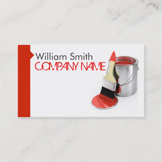 Painter Business Card Visitenkarte (Vorderseite)