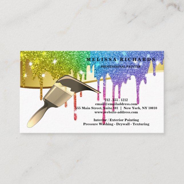 Painter Business Card Visitenkarte (Vorderseite)