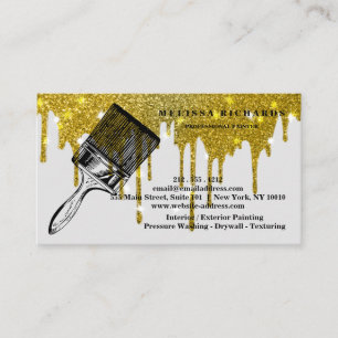 Painter Gold Tropfen Business Card Visitenkarte