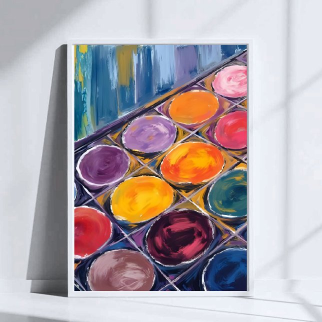 Painter’s Palette | Watercolor Artist Painting Poster (Von Creator hochgeladen)