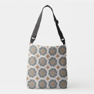 Painterly Boho Mandala Tragetaschen Mit Langen Trägern