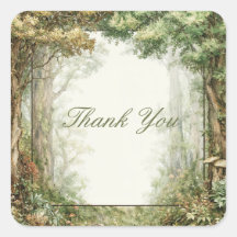 Painterly Enchanted Forest Ancient Trees Rustic