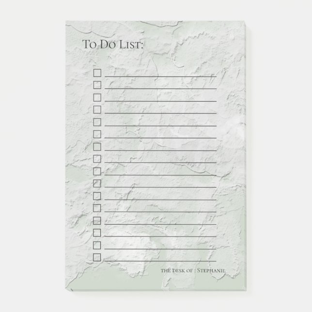 Painterly Impasto Style Entscheidungsfarbe Post-it Klebezettel (Vorderseite)