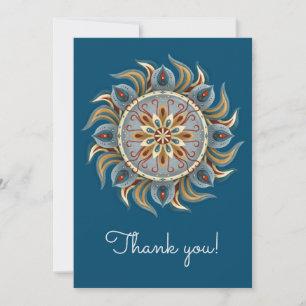 Painterly Mandala Dankeskarte
