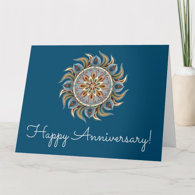 Painterly Mandala Karte (Vorderseite)
