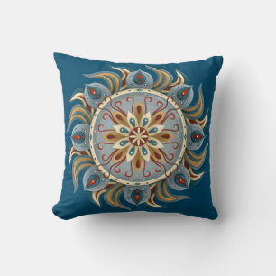 Painterly Mandala Kissen