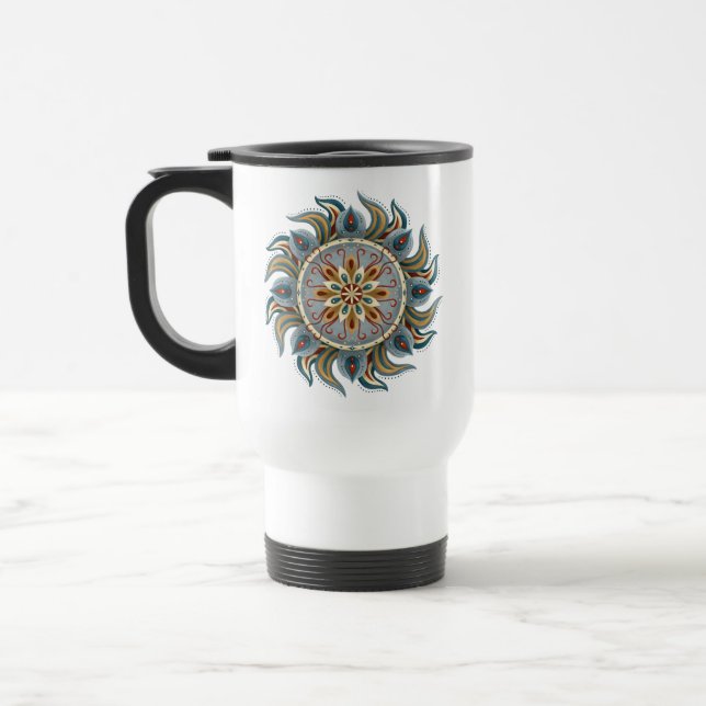 Painterly Mandala Reisebecher (Links)