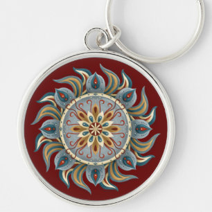 Painterly Mandala Schlüsselanhänger