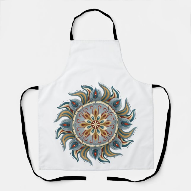 Painterly Mandala Schürze (Vorderseite)