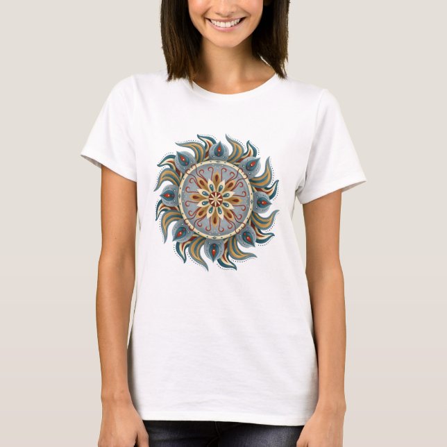 Painterly Mandala T-Shirt (Vorderseite)