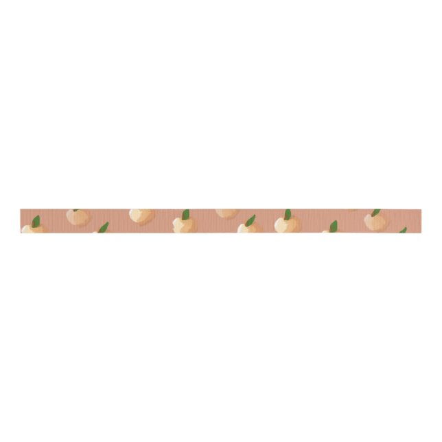 Painterly Peaches Ribbon Ripsband (Vorderseite)