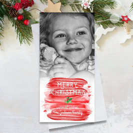 Painterly Red Watercolor Weihnachten - Heiliges Fo