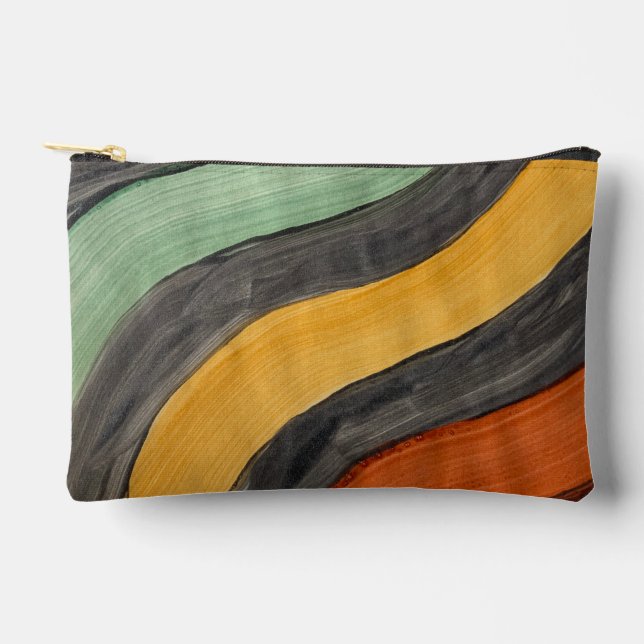 Painterly Waves Carry-All Pouch Zubehörtasche (Vorderseite)
