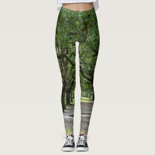 Painterly White Point Gardens Leggings