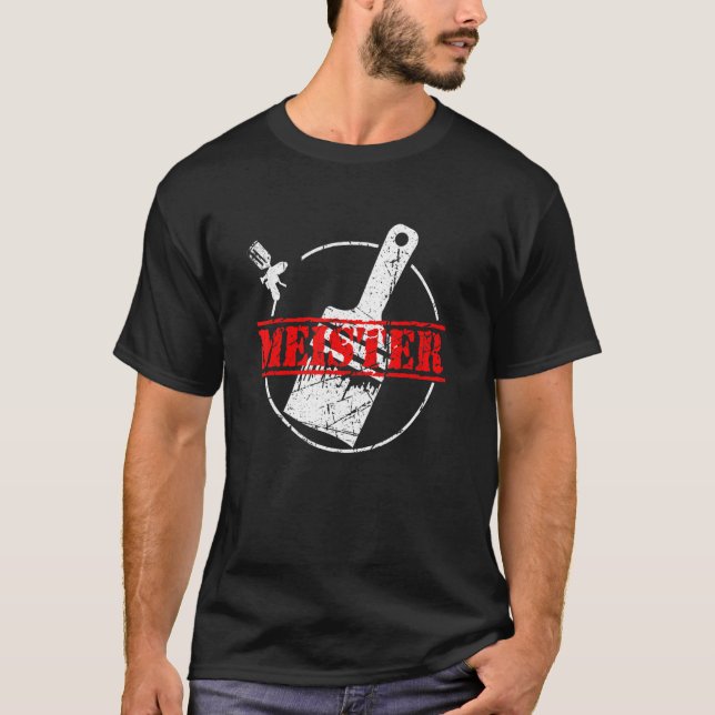 Paintermeister Master Painter und Lacquer-Prüfung T-Shirt (Vorderseite)