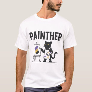 Painther – Lustiger Panther-Maler-Wortwitz T-Shirt