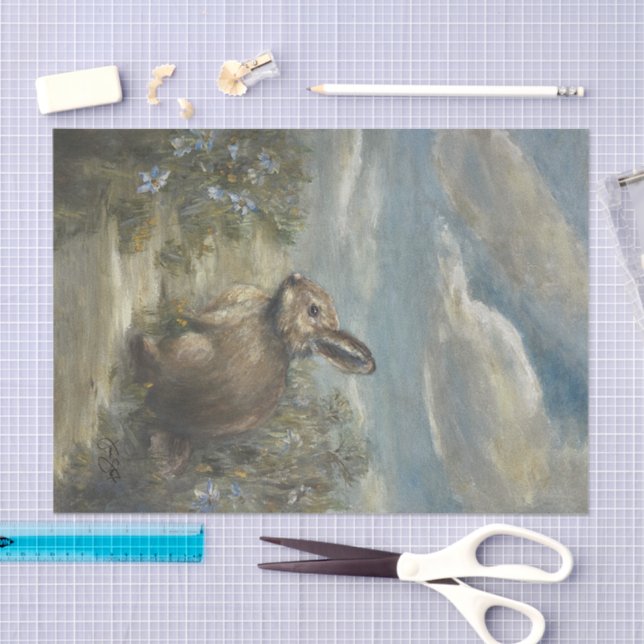 Painting Bunny DBL Seidenpapier (Handwerk)