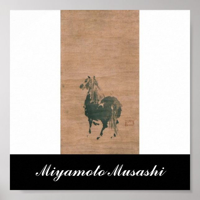 Painting by Miyamoto Musashi, c. 1600's Poster (Vorne)