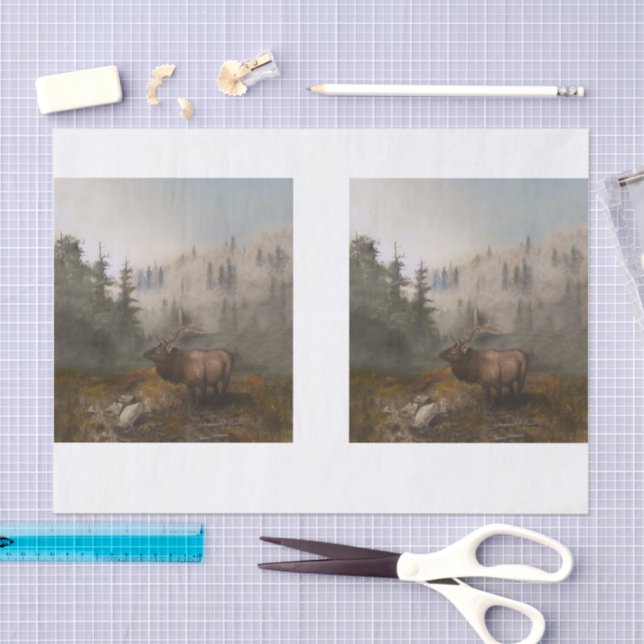 Painting Elk DBL Seidenpapier (Handwerk)